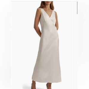 NEW Favorite Daughter Anyday Anytime Dress White Sleeveless Maxi Slip Gown